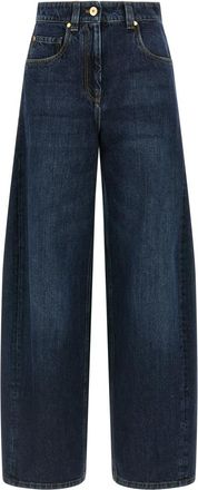 Brunello Cucinelli Blue Wide Barrel full lenght jeans