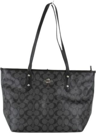 Coach Pre-owned Leren Schoudertas - Dames - Vintage Shopper - Zwart - ONE Size - Leer - Vintage