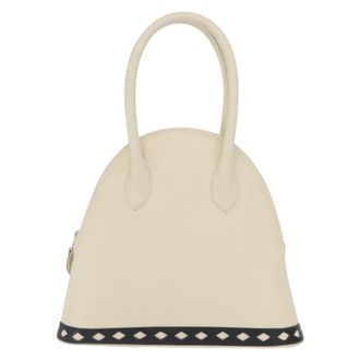 Saint Laurent Vintage Handbag Leather White Leather Handbag (Pre-Owned)