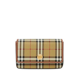 Burberry Shoulder Bags, female, Beige, Size: ONE SIZE Hampshire Shoulder Bag