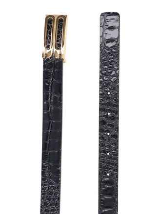 Victoria Beckham Womens Belts Black Calf Leather