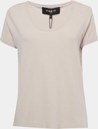 Paule Ka Pink Jersey Short Sleeve Top