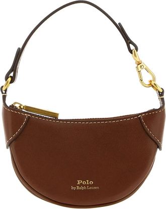 Polo Ralph Lauren Borsa a tracolla mini con logo - Marrone