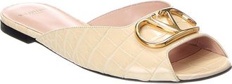 Valentino Vlogo Leather Sandal