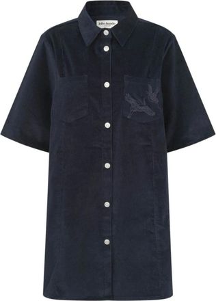 Lollys Laundry Jurken - Dames - Jurken - Blauw - Maat: M