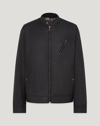 Belstaff Chaqueta Sideline Para Hombre Algod&oacute;n Encerado Azul Marino Oscuro 2xl