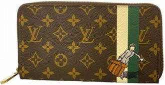 Louis Vuitton Vintage Wallets, unisex, Brown, ONE SIZE, Pre-owned Fabric Wallet