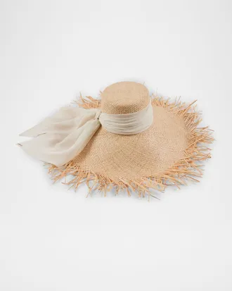 Eugenia Kim Mirabel Raffia Wide-Brim Sun Hat