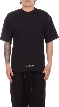 C.P. Company Hombre, Camisetas, Negro, Talla: M