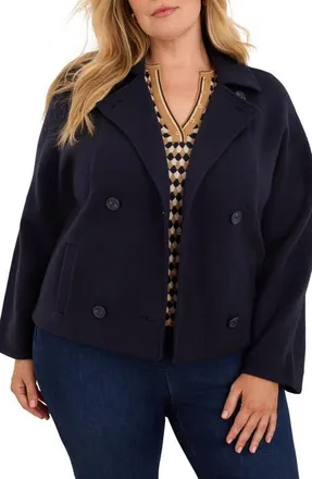 Nic+Zoe Cool Nights Knit Jacket in Dark Indigo at Nordstrom, Size 1X