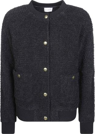 Moncler Zip Up Vest - Dames - Truien - Blauw - Maat: S Wol