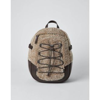 Brunello Cucinelli Womens Dark Blue Leather Backpack
