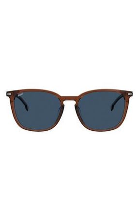 BOSS 56mm Square Sunglasses in Brown at Nordstrom Rack