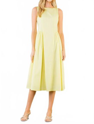 THML Clothing Perfect Midi Dress In Yellow