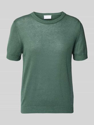Jake*s Strickshirt aus Leinen-Mix mit Rundhalsausschnitt in Mint, Gr&ouml;&szlig;e XXL