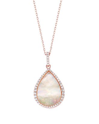 Suzy Levian Suzy Levian Silver Cz Dangle Necklace