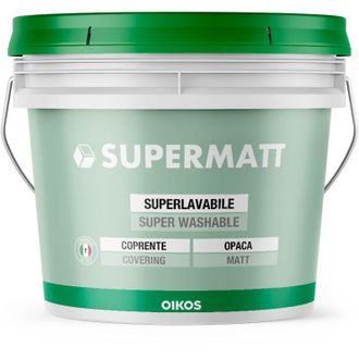 Oikos Pittura super lavabile opaca Oikos Supermatt lt. 14 Tonalit&agrave; dal bianco