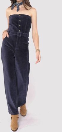Sadie & Sage Morrison Strapless Jumpsuit In Navy