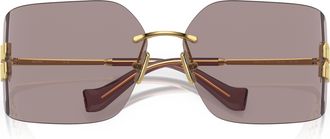 Miu Miu 0mu 54ys Rimless Sunglasses