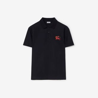 Burberry Cross Stitch EKD Cotton Polo Shirt, Size: XXXL