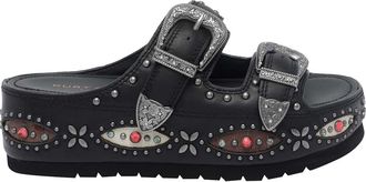 Kurt Geiger Western Buckle Platform Sandals