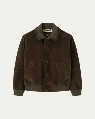 Loro Piana Mens Maremma Corduroy Bomber Jacket