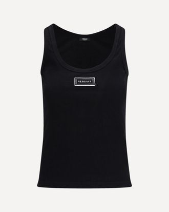 Versace Tank Top in cotton rib stretch Female 44