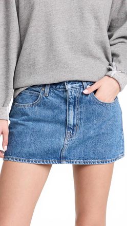 Slvrlake Denim Micro Denim Mini Skirt In Sweet Memory
