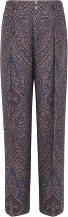Etro Straight Broeken - Dames - Straight fit broeken - Veelkleurig - S - Broeken