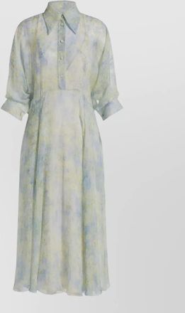 Alberta Ferretti silk midi dress