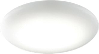 Zafferano Zafferano Lampada Da Parete E Soffitto, Vetro E Metallo, &Oslash; 350x86 Mm, Led 16.0 Watt, Dimmerabile Triac, Bianco Opaco