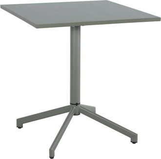 Sweeek Square folding bistro garden table, steel seats 2 Khaki Green 70x70x74 cm - Chiara