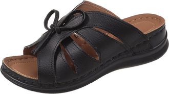 Generic Womens Mules with Heel, Pumps, Womens Orthopaedic Shoes, Wedge Sandals, Elegant Slippers, Slides, Summer Sandals, Peep Toe Summer Shoes, Slippers, Non