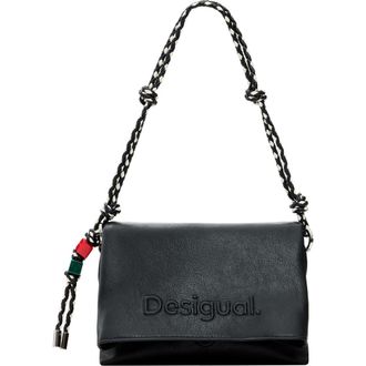 Desigual Logo Charm Crossbody Bag in Black at Nordstrom