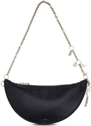 Chlo&eacute; Black Calf Leather Bos Taurus Shoulder Womens Bag