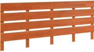 vidaXL Headboard Wax brown 200.5 x 3 x 80 cm Solid pine wood Vidaxl