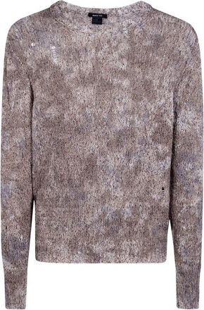 Avant Toi Zola Camouflage Effect Malfile Cotton Round Neck
