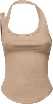 Courrèges Tank Top With Asymmetrical Buckle