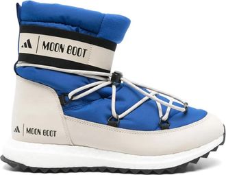 adidas x Moon Boot Moonboost boots - unisex - Calf Suede/Fabric/Fabric/Rubber - 4.5 - Blue