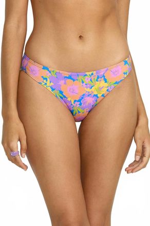 Billabong Beat The Heat Lowrider Bikini Bottom In Purple Multi