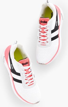 Gola Typhoon Sneakers - White/Black/Tea Rose - 10M Talbots