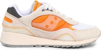 Saucony Wit/Oranje Shadow 6000 Schoenen - Heren - Sneakers - Veelkleurig - 45 EU - Schoenen
