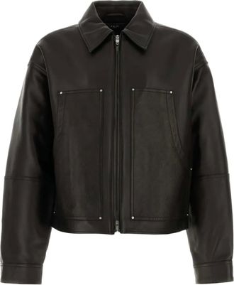 Amiri Giacca in pelle - Nero