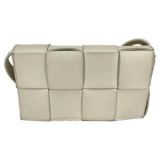 Bottega Veneta unisex, Pre-owned, Beige, Maat: ONE Size Leer