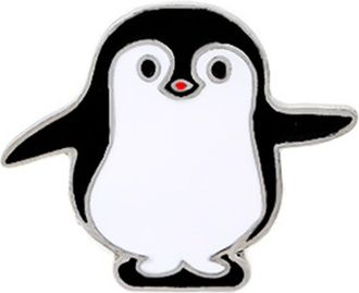 Generic Lovely Penguin Brooches Cartoon White Black Animal Lapel Pin Shirt Backpack Enamel Badge Jewelry Gift for Kids Friends Professional Design