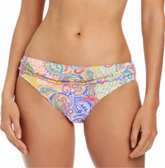 Bleu Rod Beattie La Vida Bohemia Sarong Hipster Bikini Bottom In Pink Multi