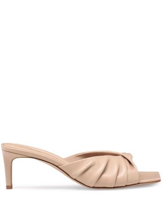 Gianvito Rossi 55mm Selene mules - women - Nappa Leather/Calf Leather/Calf Leather - 36 - Neutrals