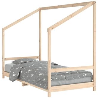 vidaXL Kids Bed Frame 90x190 cm Solid Wood Pine Vidaxl