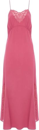 Chlo&eacute; Spaghetti Strap Slip Dress - Dames - Maxi kleedjes - Roze - S - Kleedjes