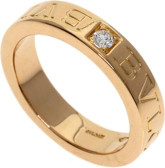 Bulgari Pink Gold (18K) Band Ring (Pre-Owned)